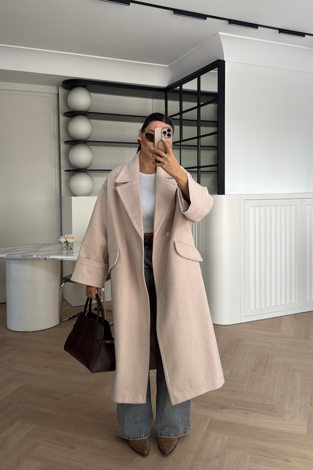 Elegancy Off White Coat