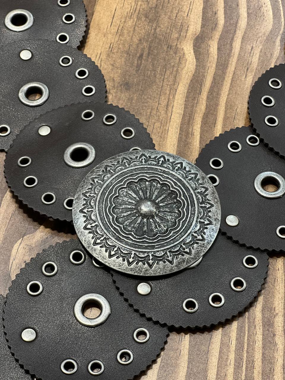 Black Concho Belt