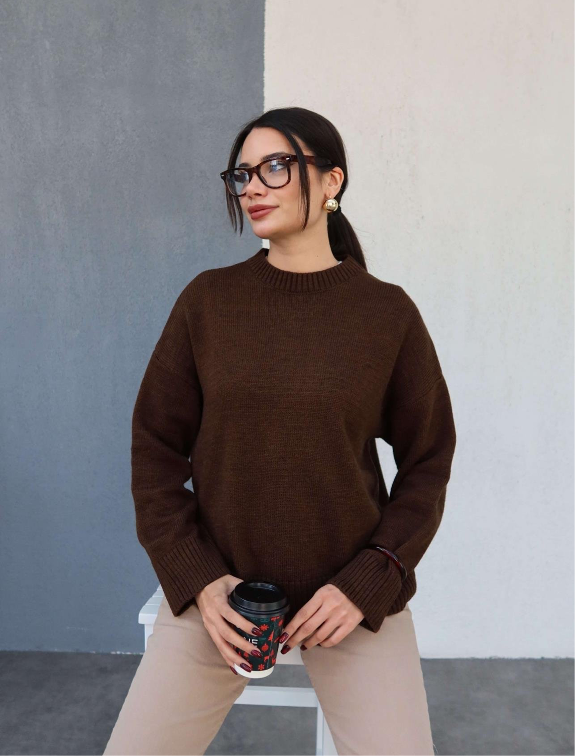 Brown Wool Sweater