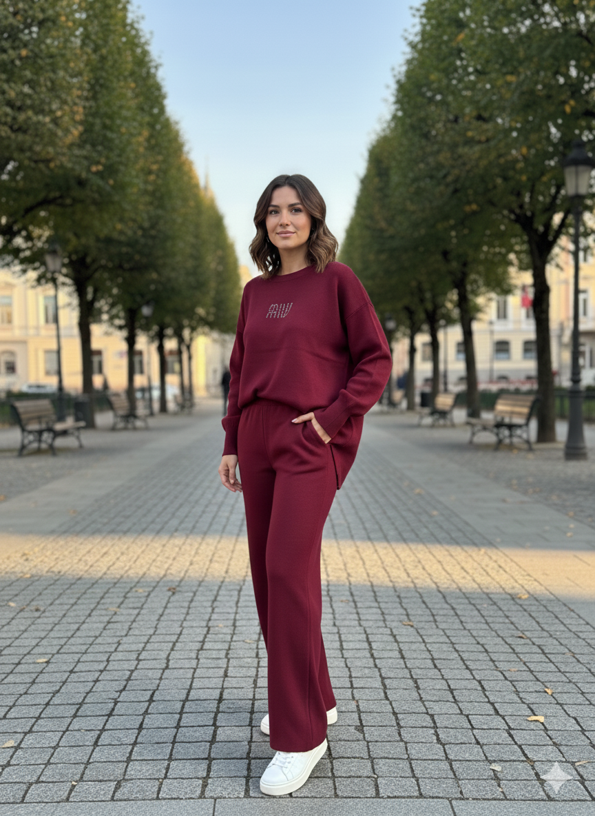 Burgundy Miu Set