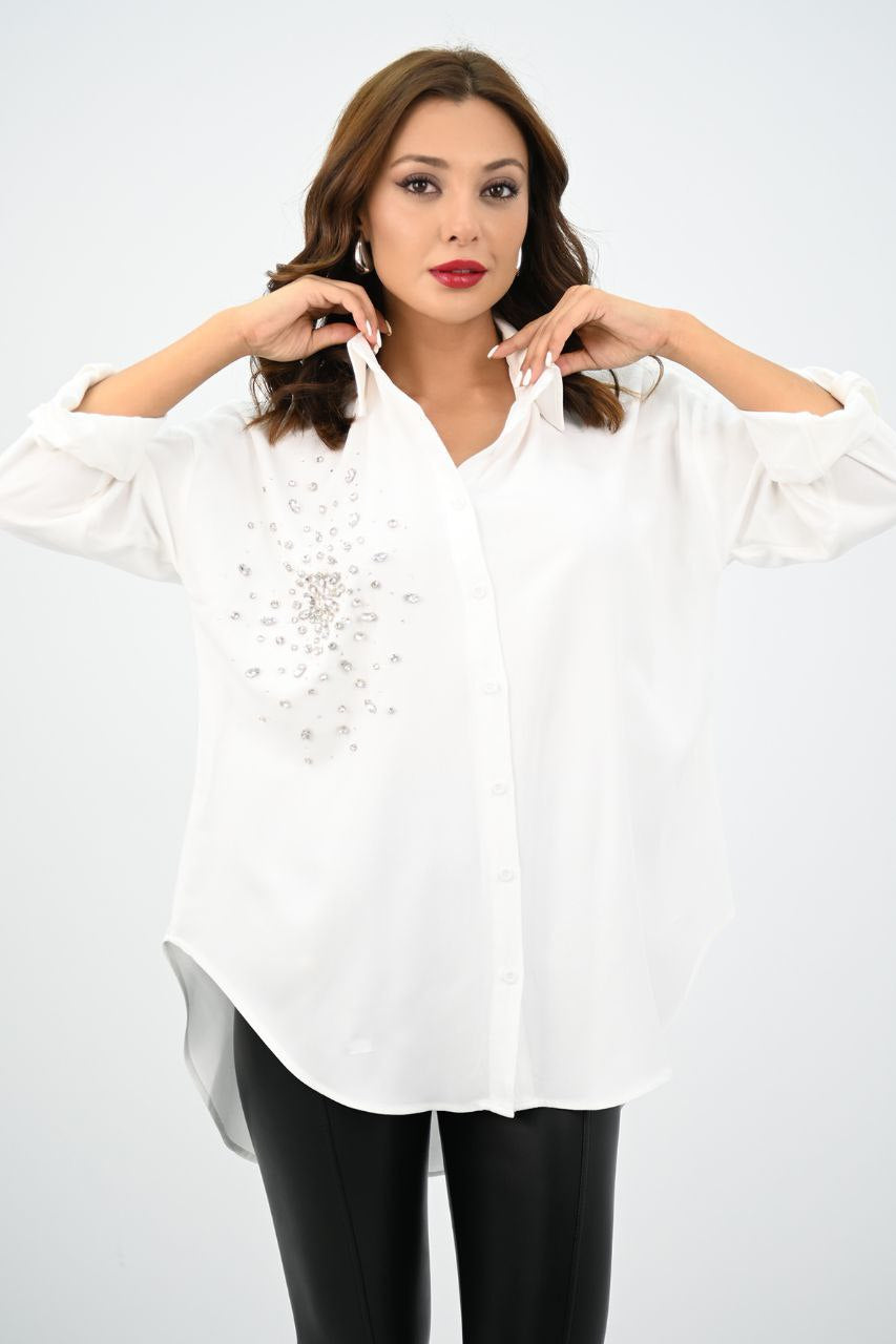 Diamond Royalty White Shirt