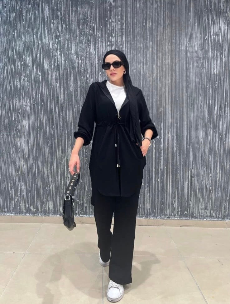 Black Soft Luxe Tracksuit