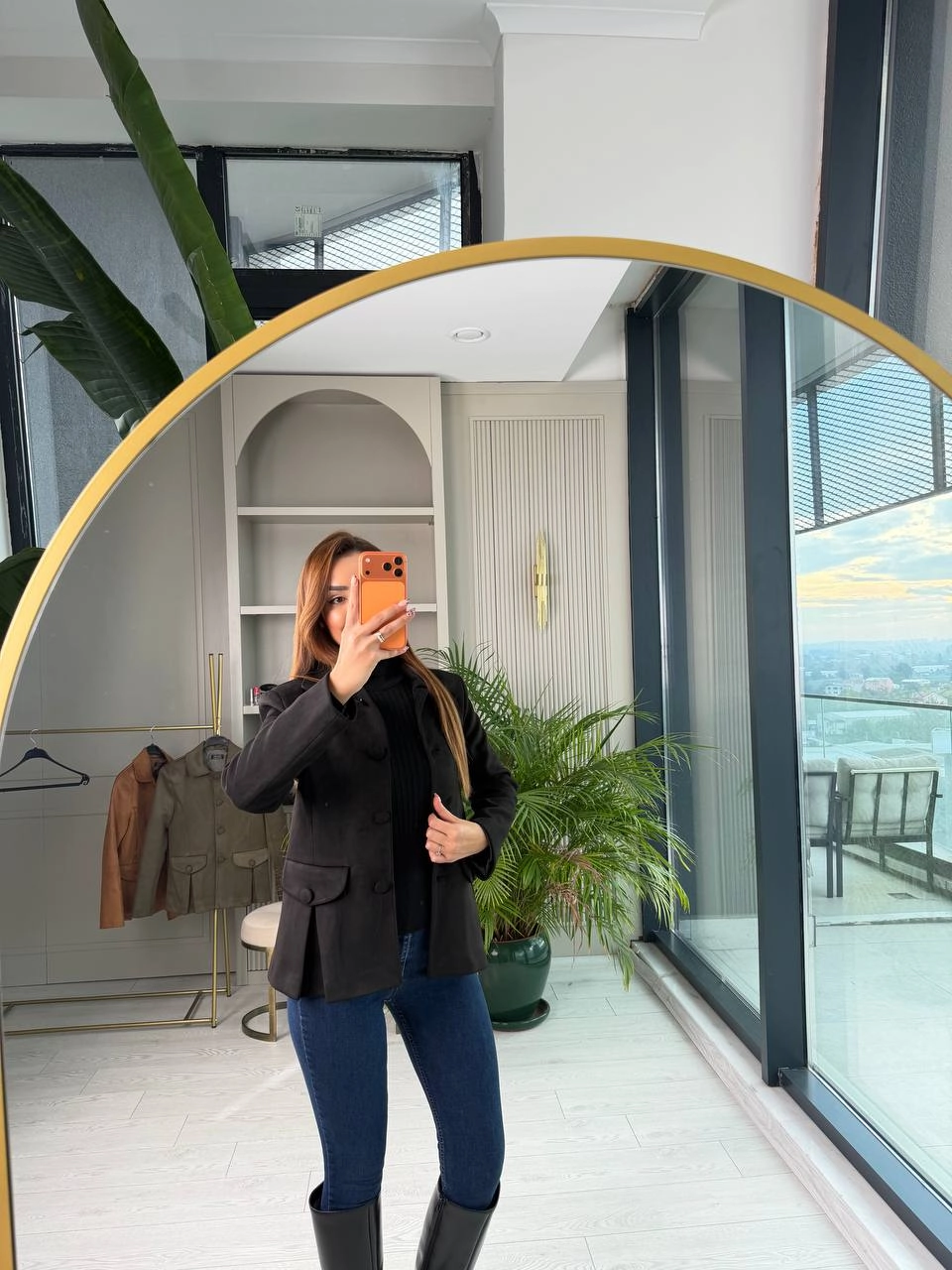 Chamois Black Jacket