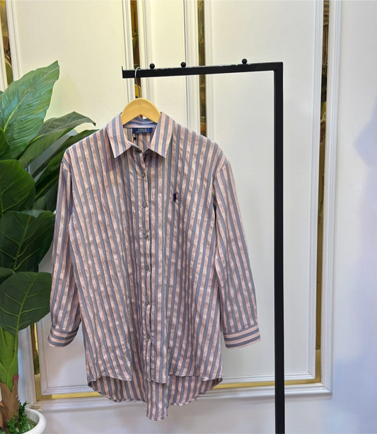 Polo Grey Rosewood Lines Shirt