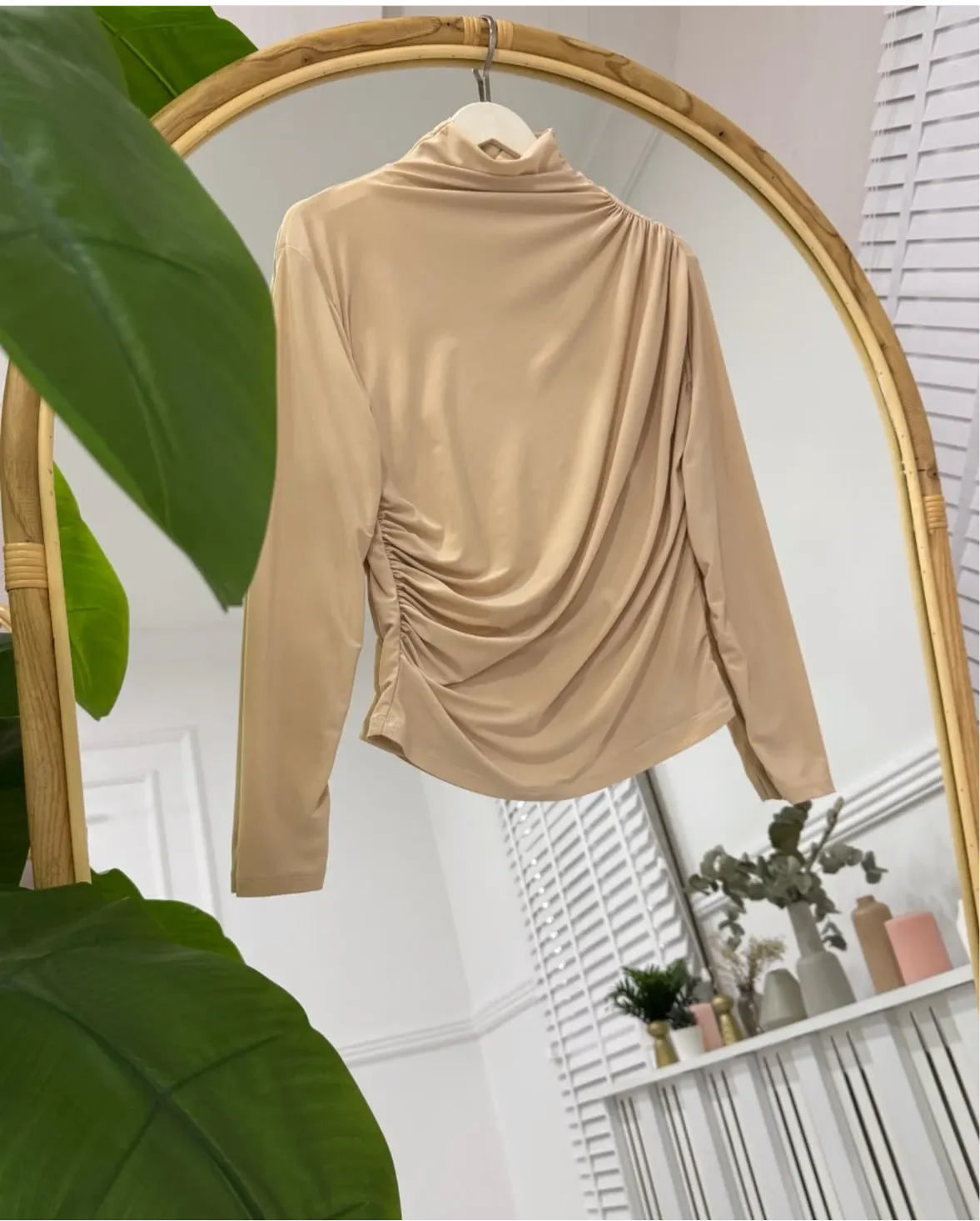 Beige Basic Top