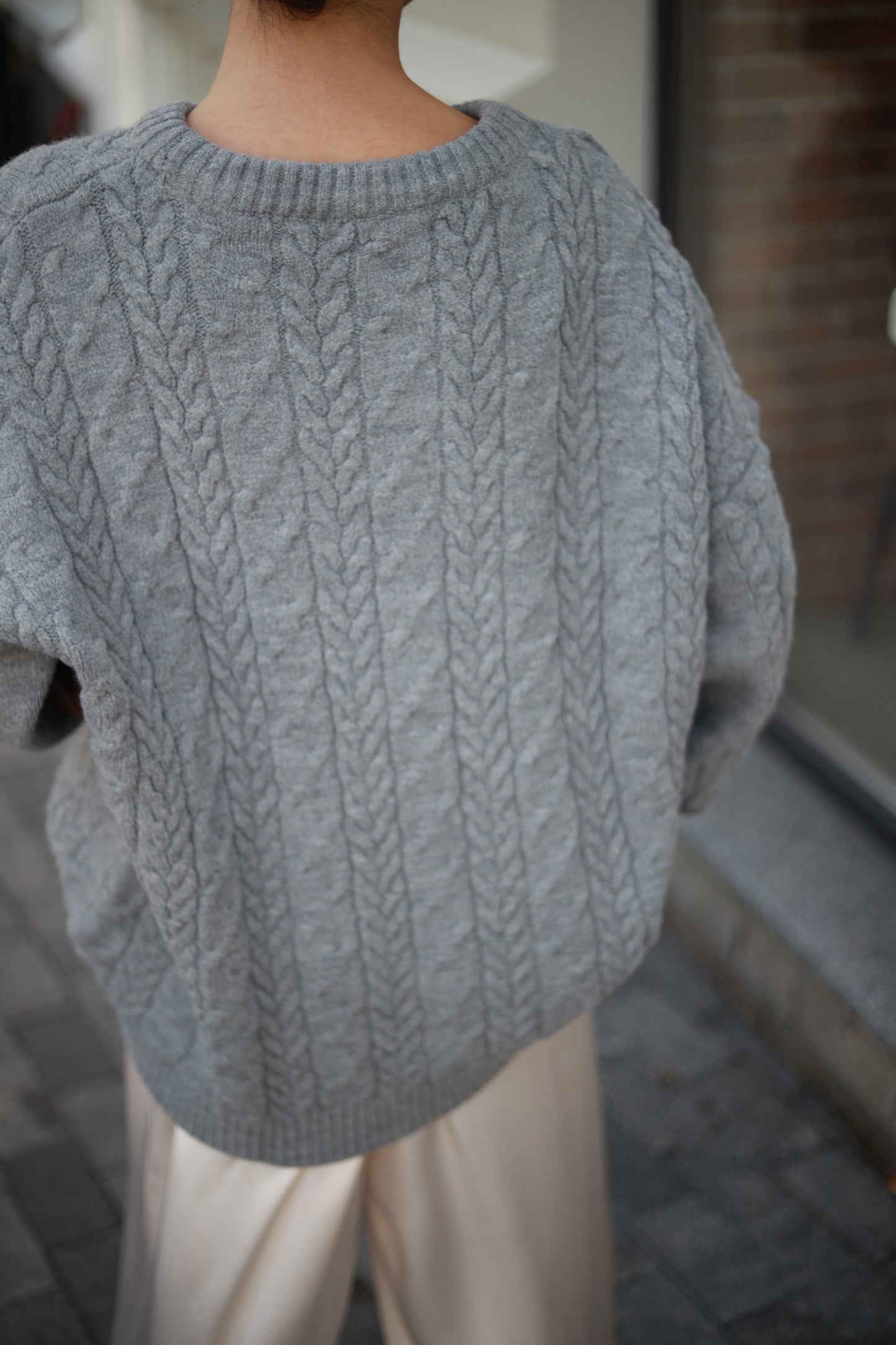 Grey knitwear
