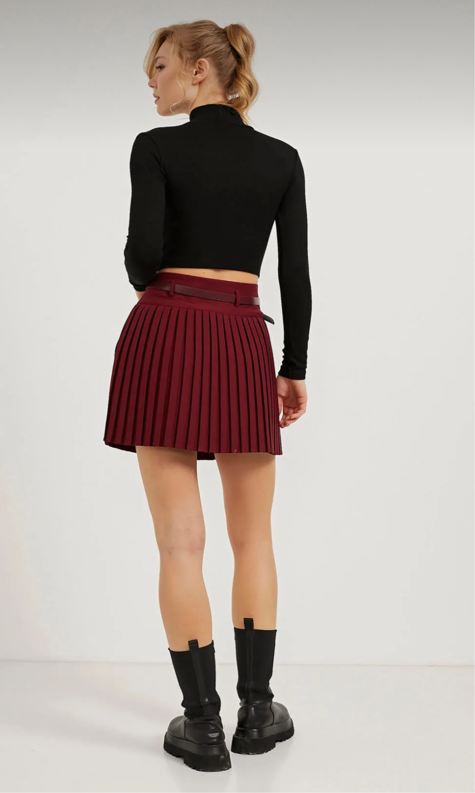Burgundy Skort