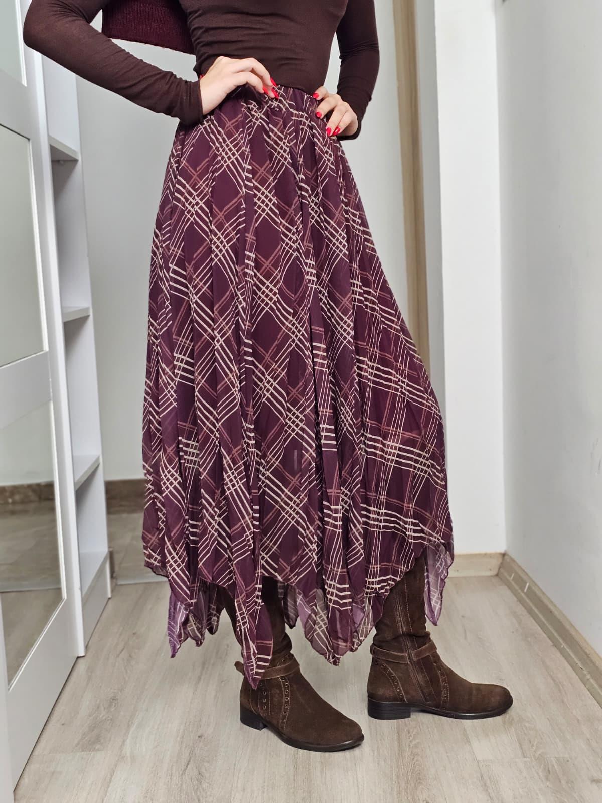 Flowy Mulberry Skirt