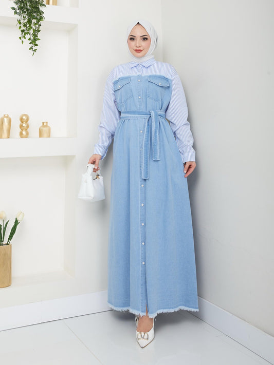 Lily Jeans Lines Detailed Dress