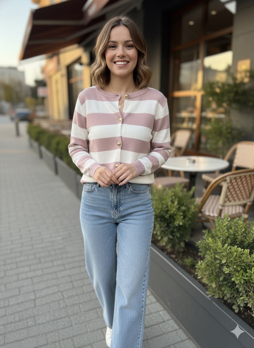 Rose Cardigan Top