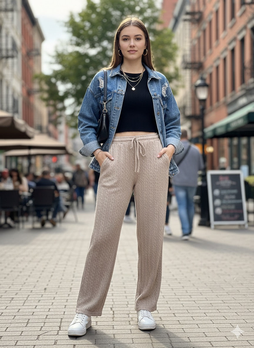 Beige Chill Pants