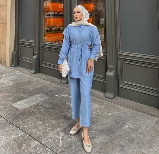 Pastel Blue Trendy Set