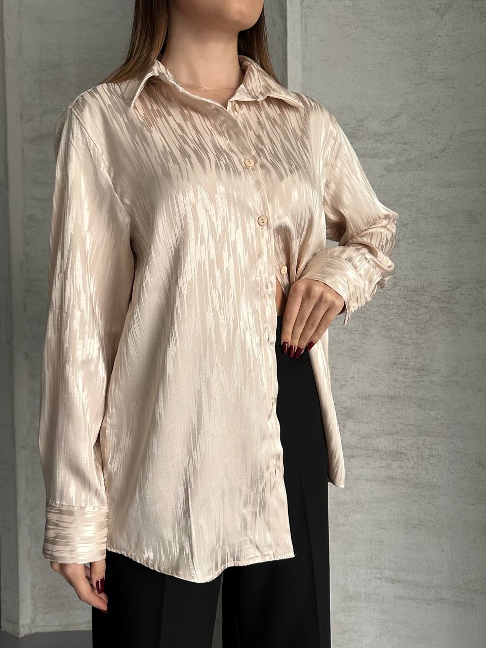 Golden Beige satin Chemise