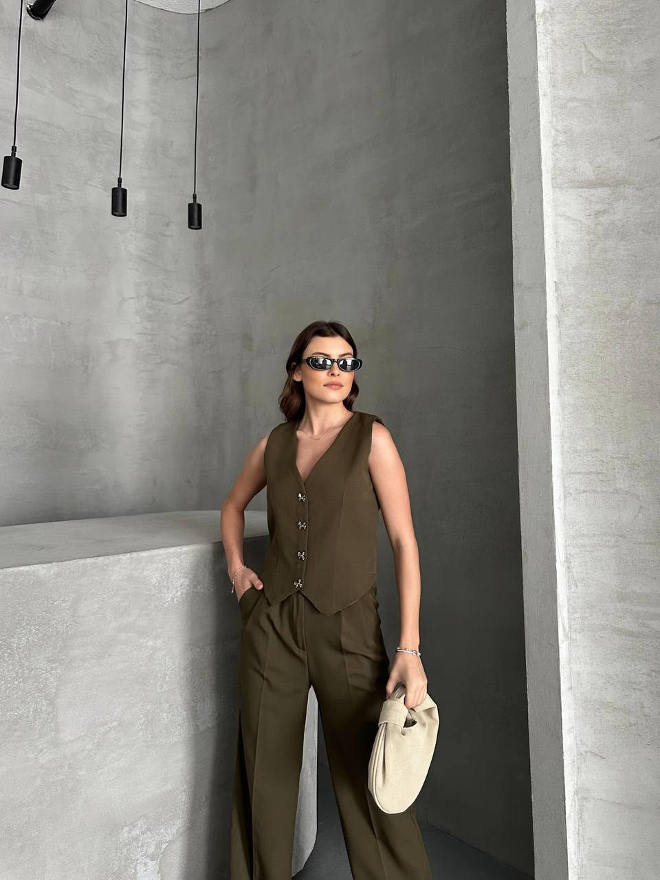 Dark Kaki Ribbon Set