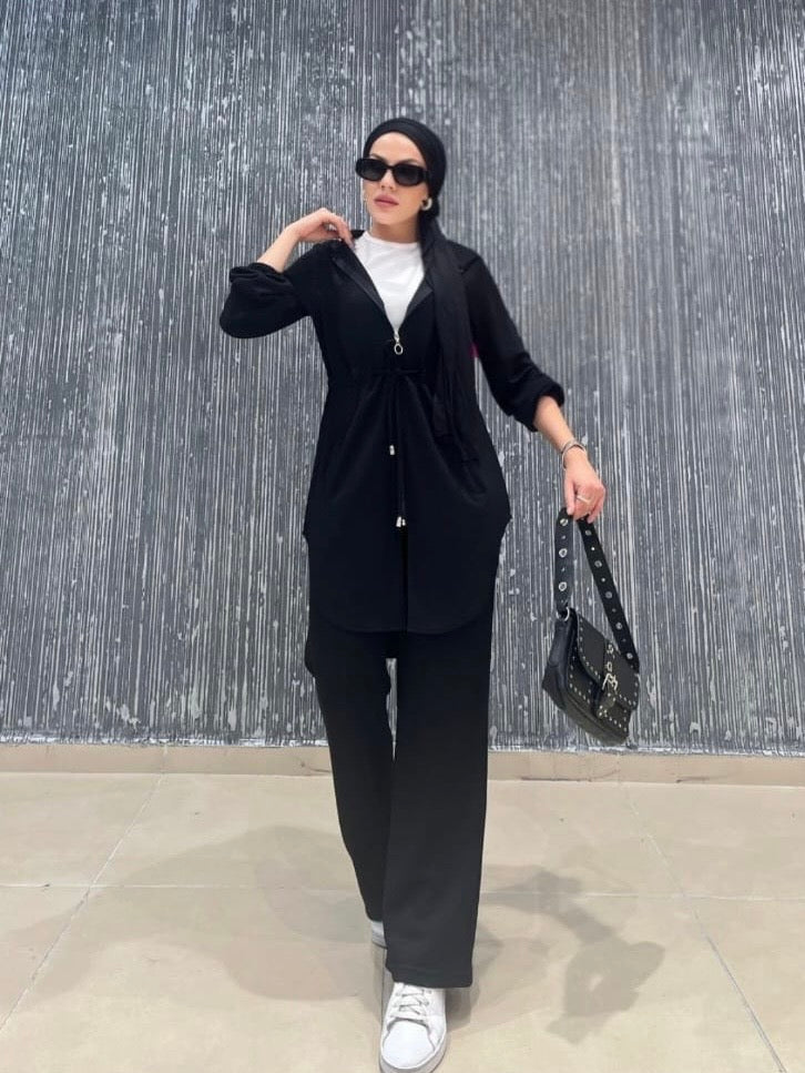 Black Soft Luxe Tracksuit