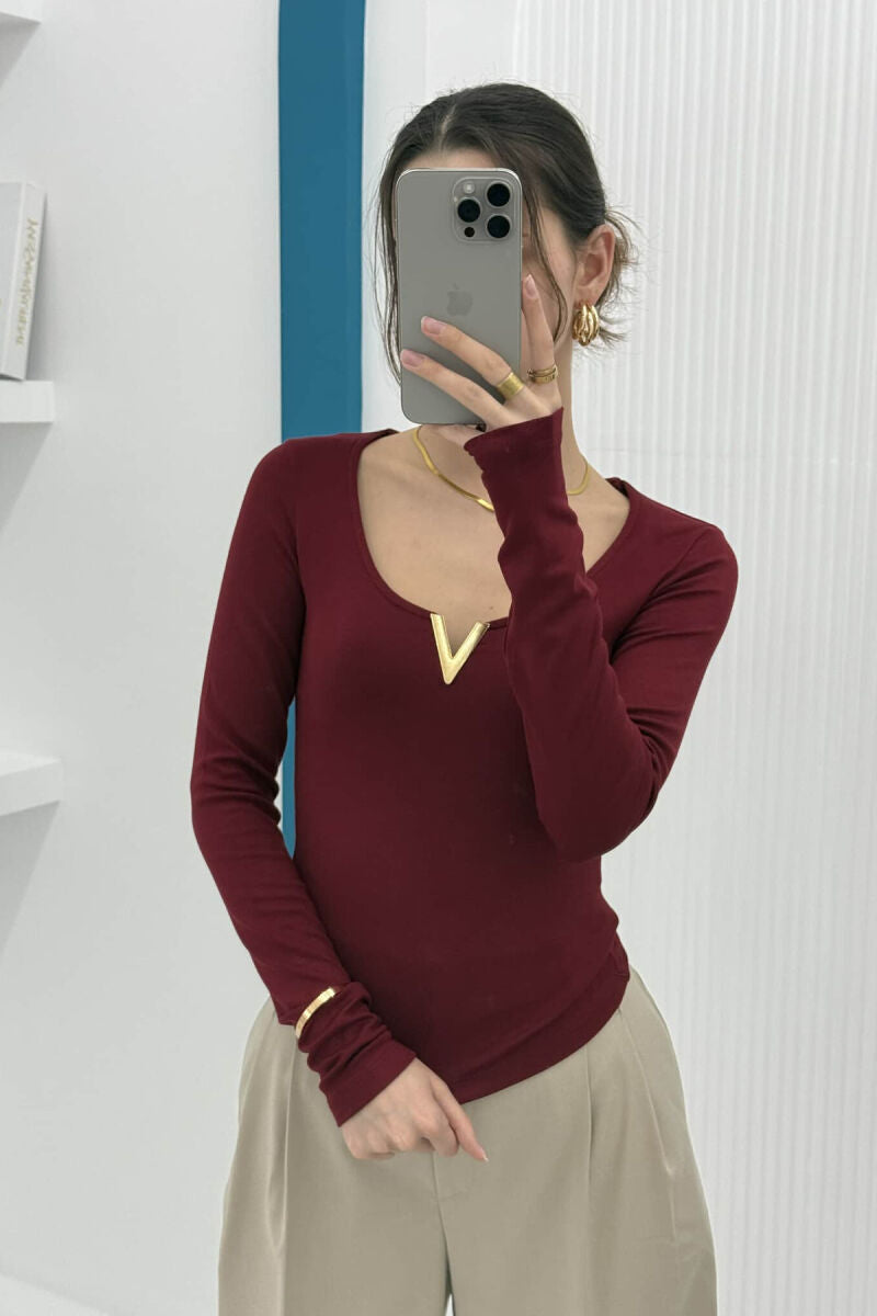 Burgundy Top