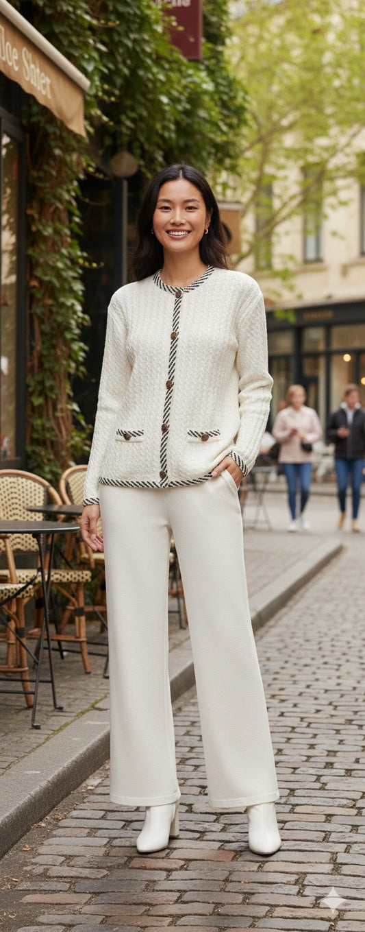 The Parisian Ivory Tricot Set