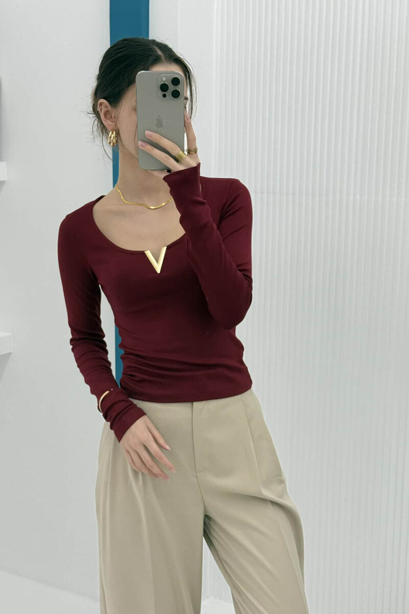 Burgundy Top
