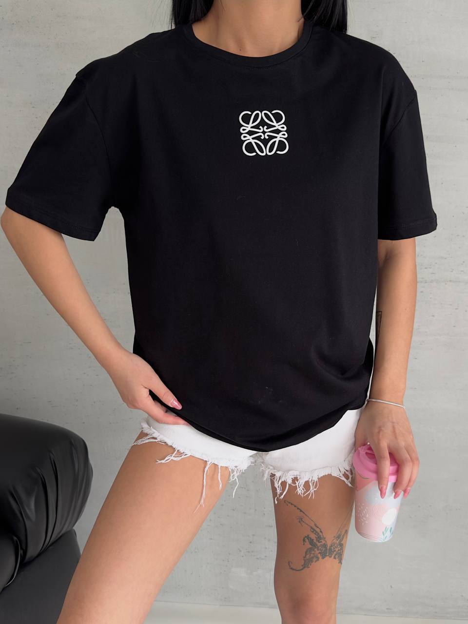 Trendy T-shirt -black