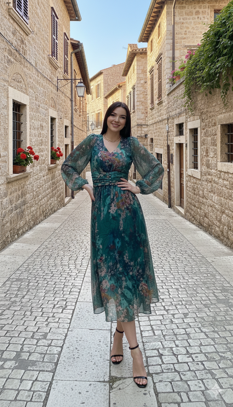 Beryl Emerald Classy Dress