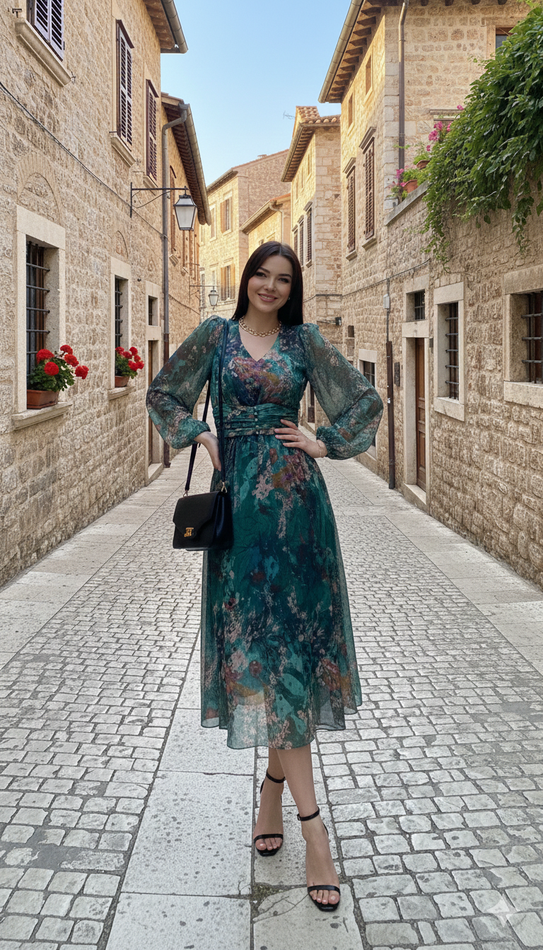 Beryl Emerald Classy Dress