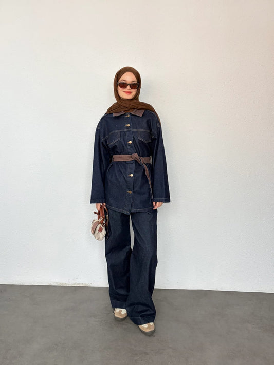 Cocoa Blue Denim Set