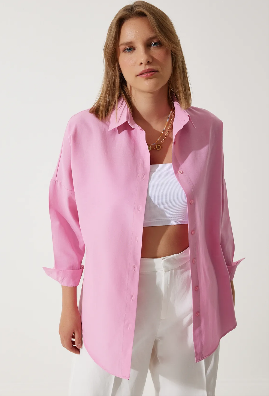 Pink Oversized Shirt