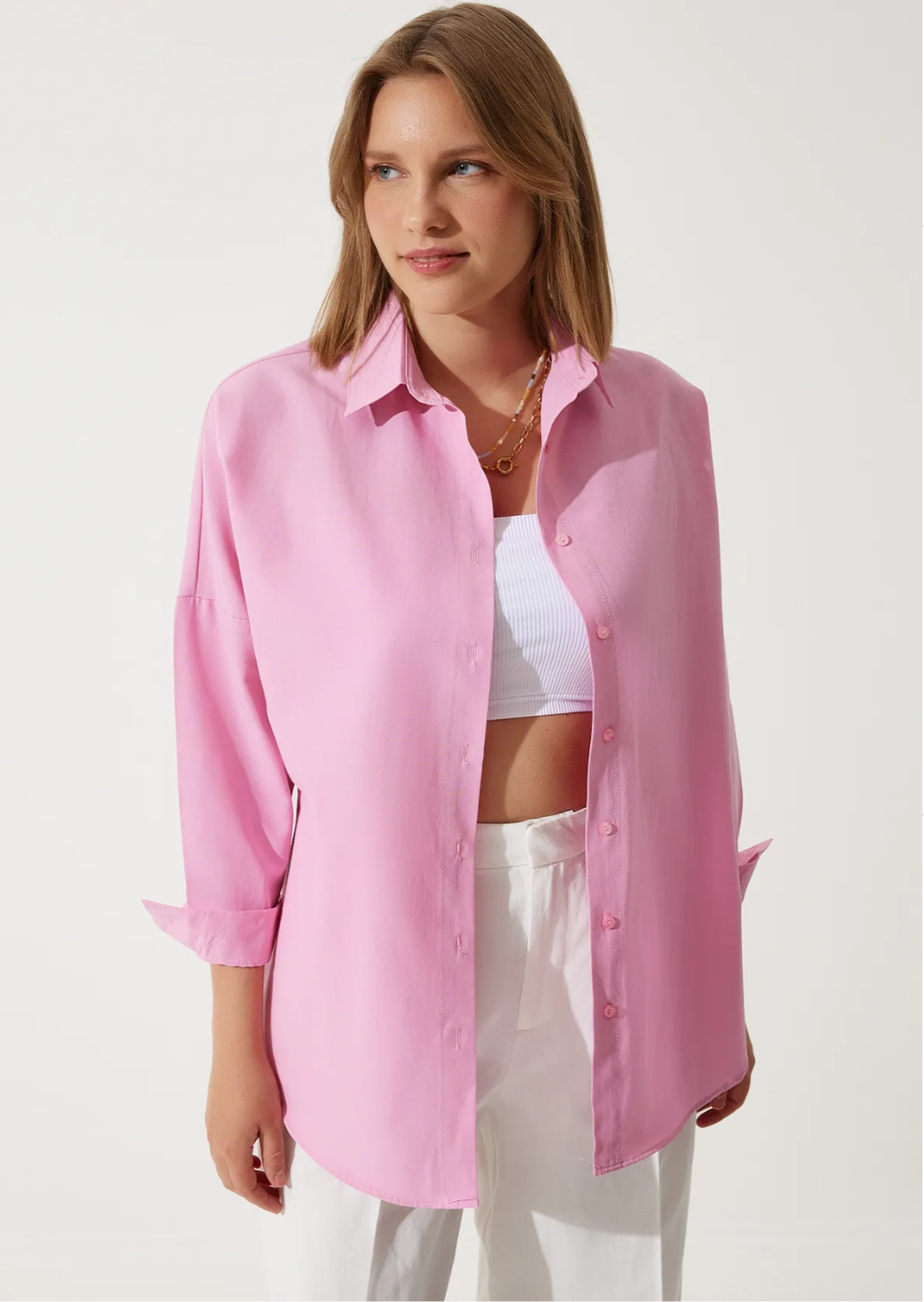Pink Oversized Shirt