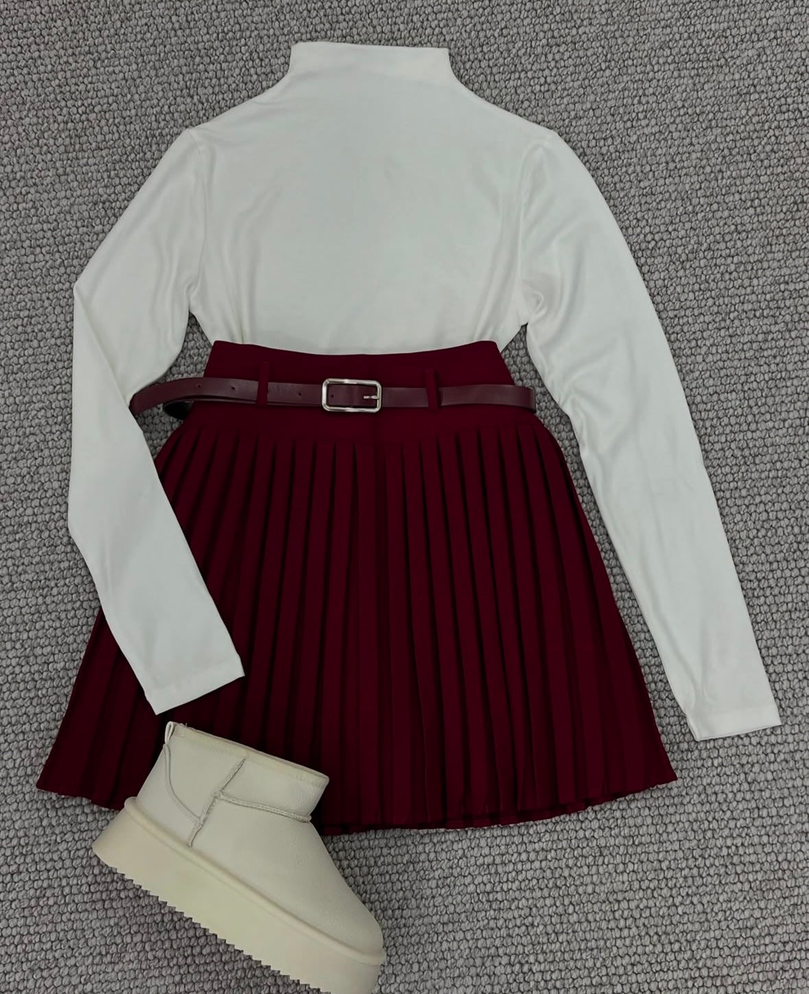 Burgundy Skort
