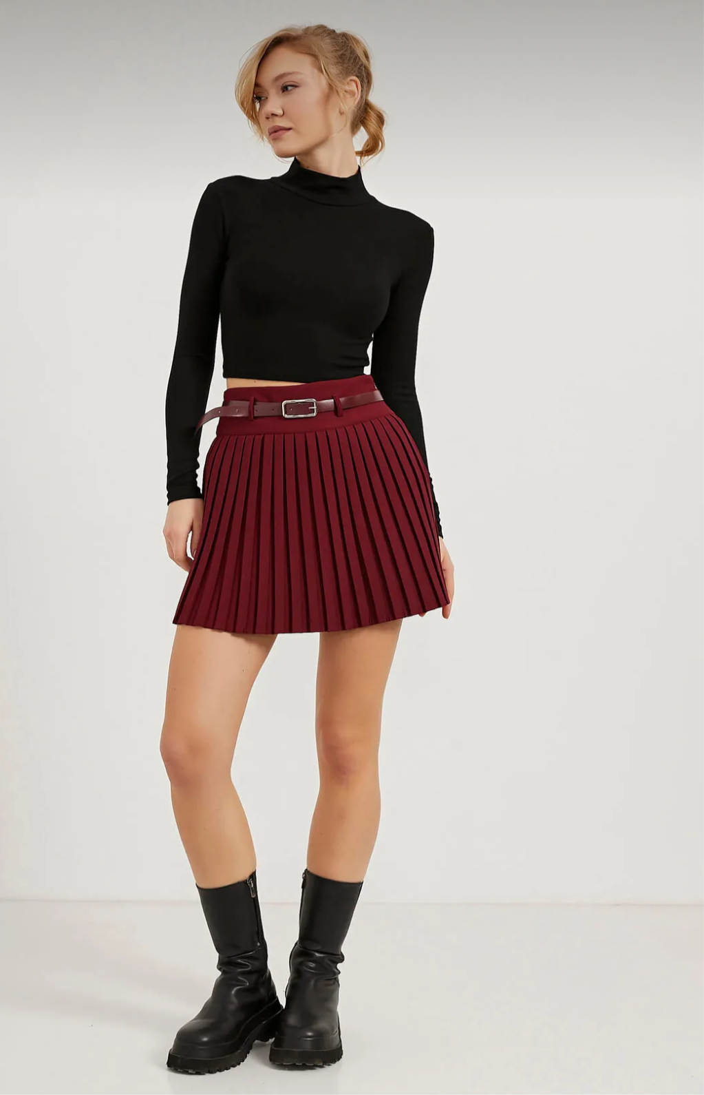Burgundy Skort