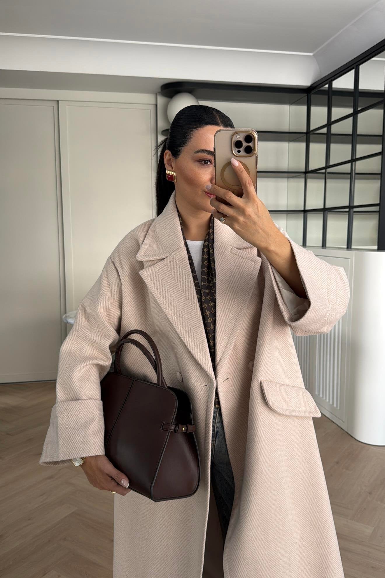 Elegancy Off White Coat