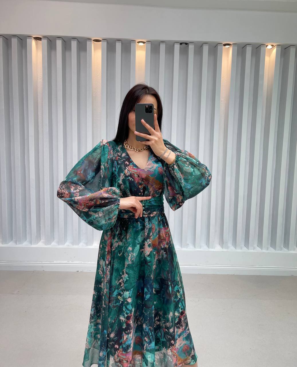 Beryl Emerald Classy Dress