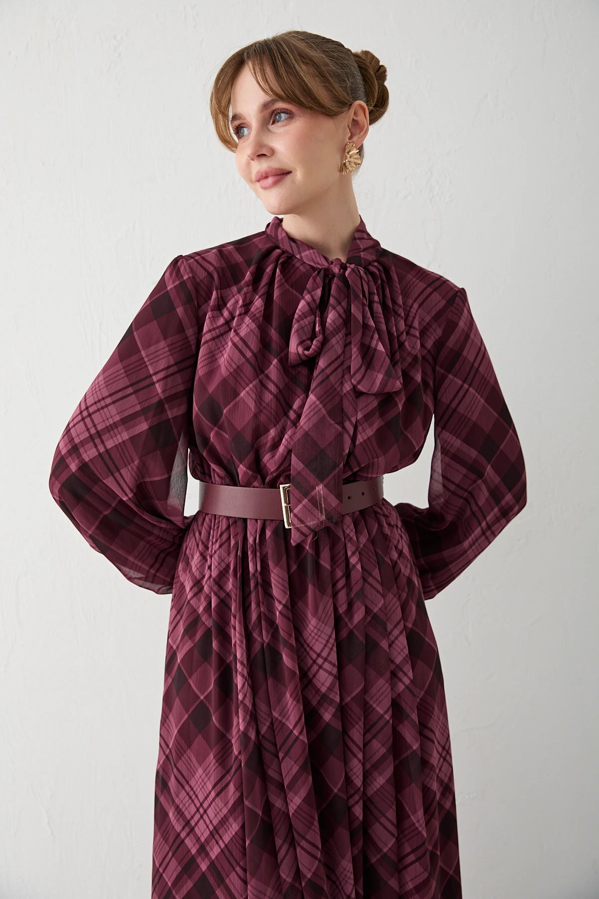 Isabella Plaid Dress