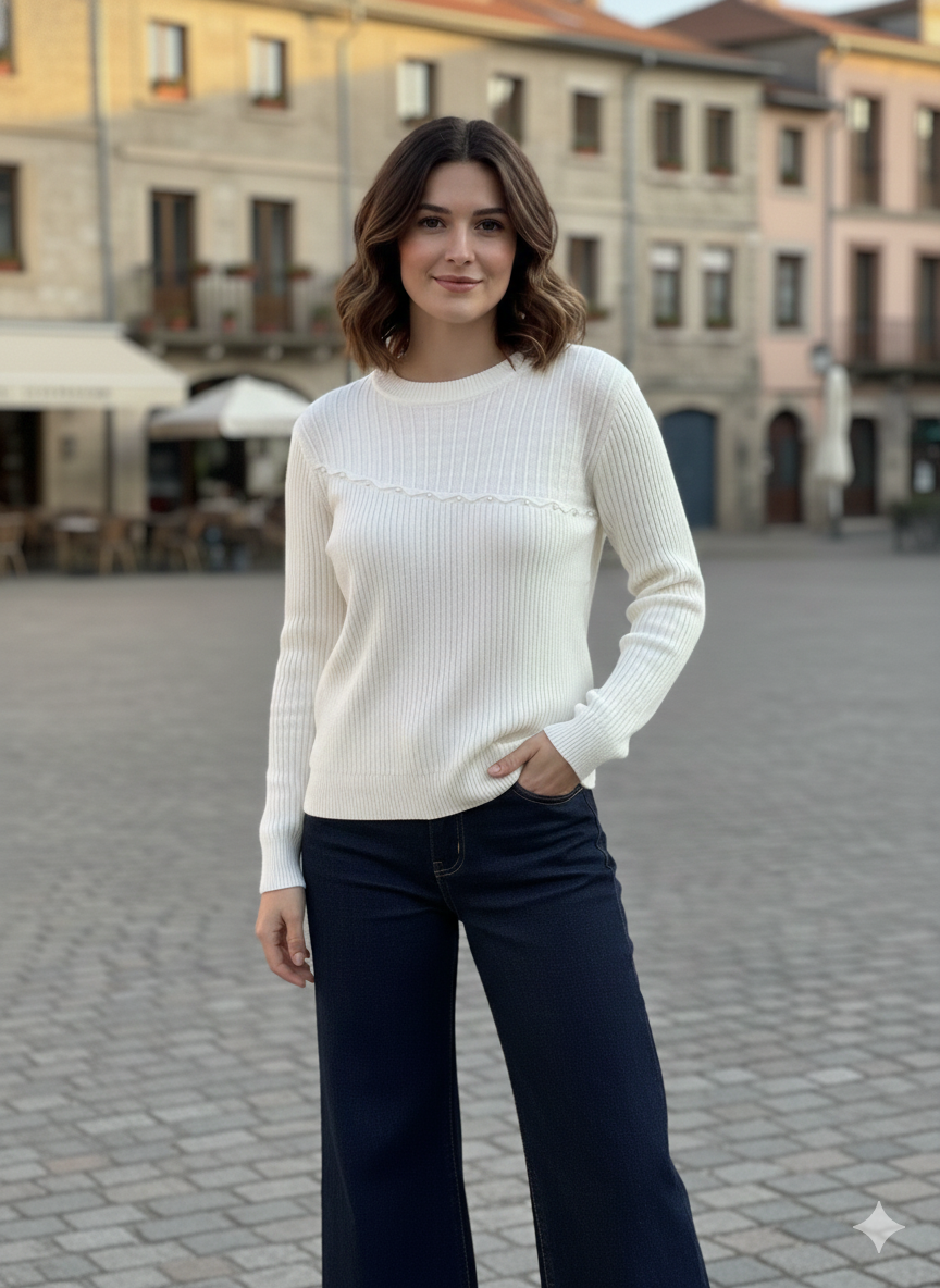 Serenity Pearls Sweater