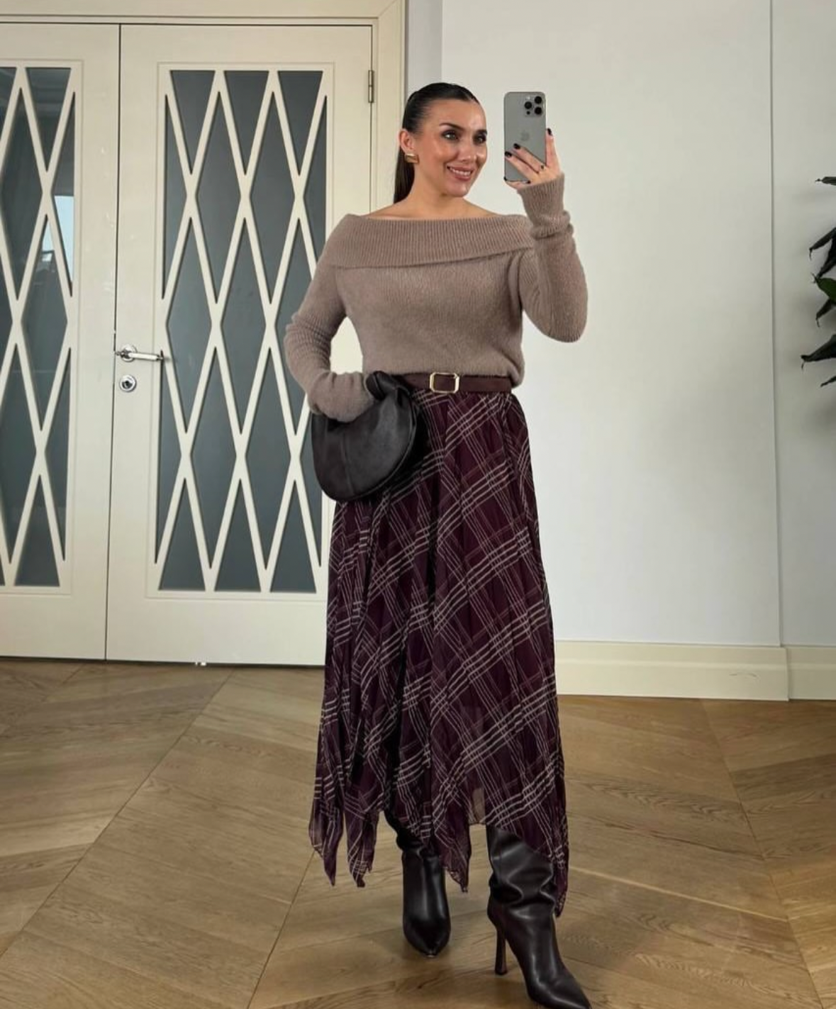 Flowy Mulberry Skirt