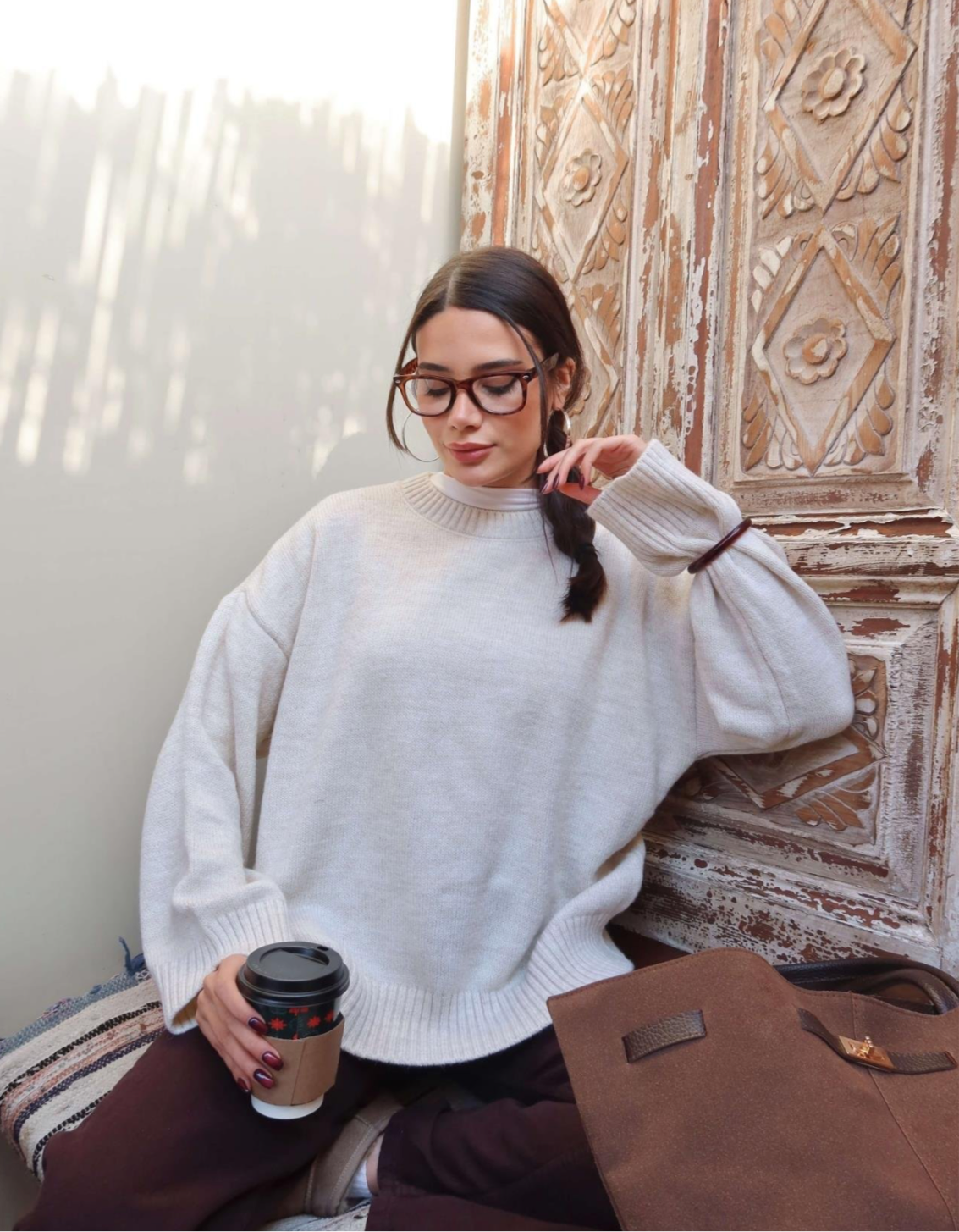 Off White Wool Sweater