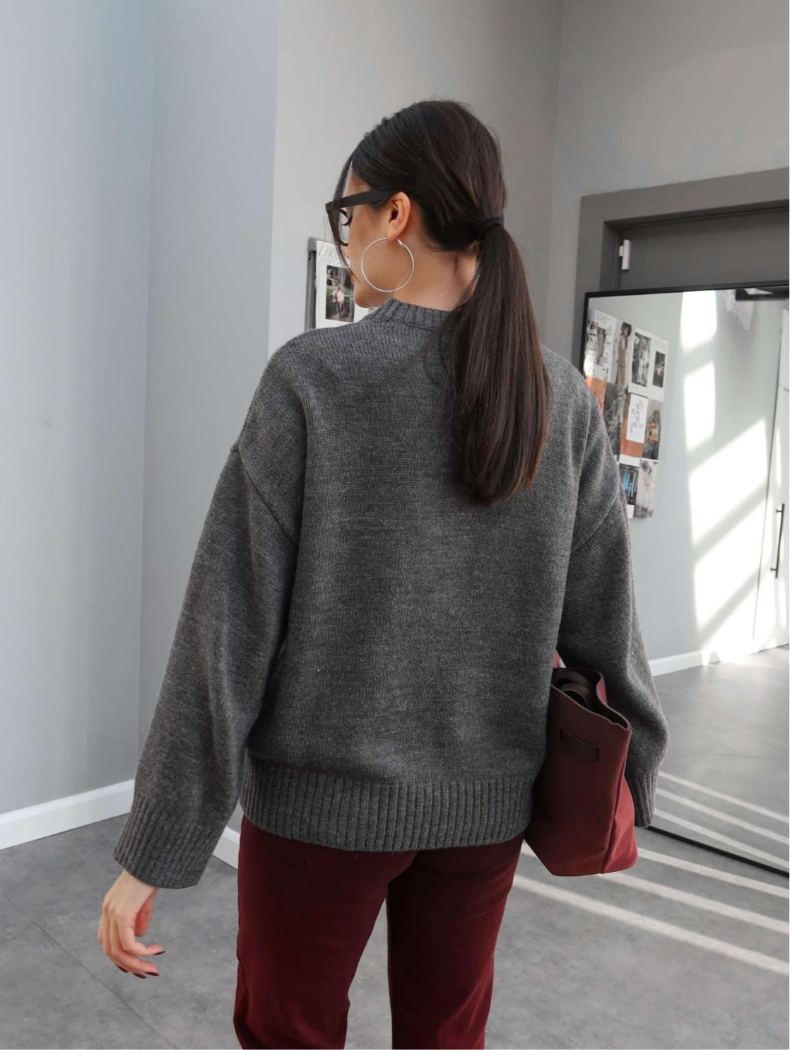 Grey Wool Sweater