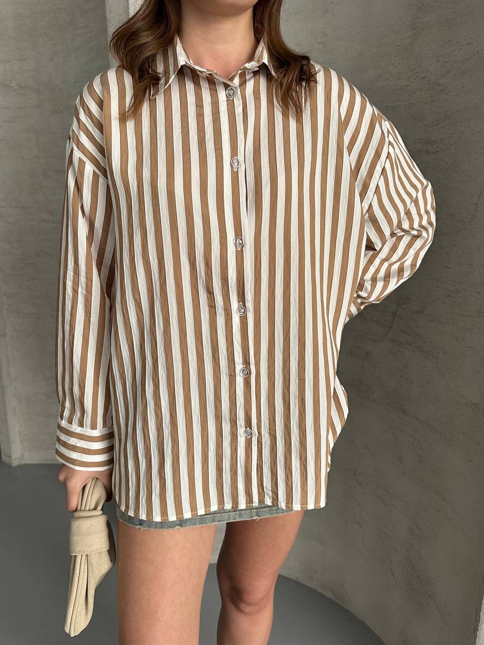 Beige Lines Shirt