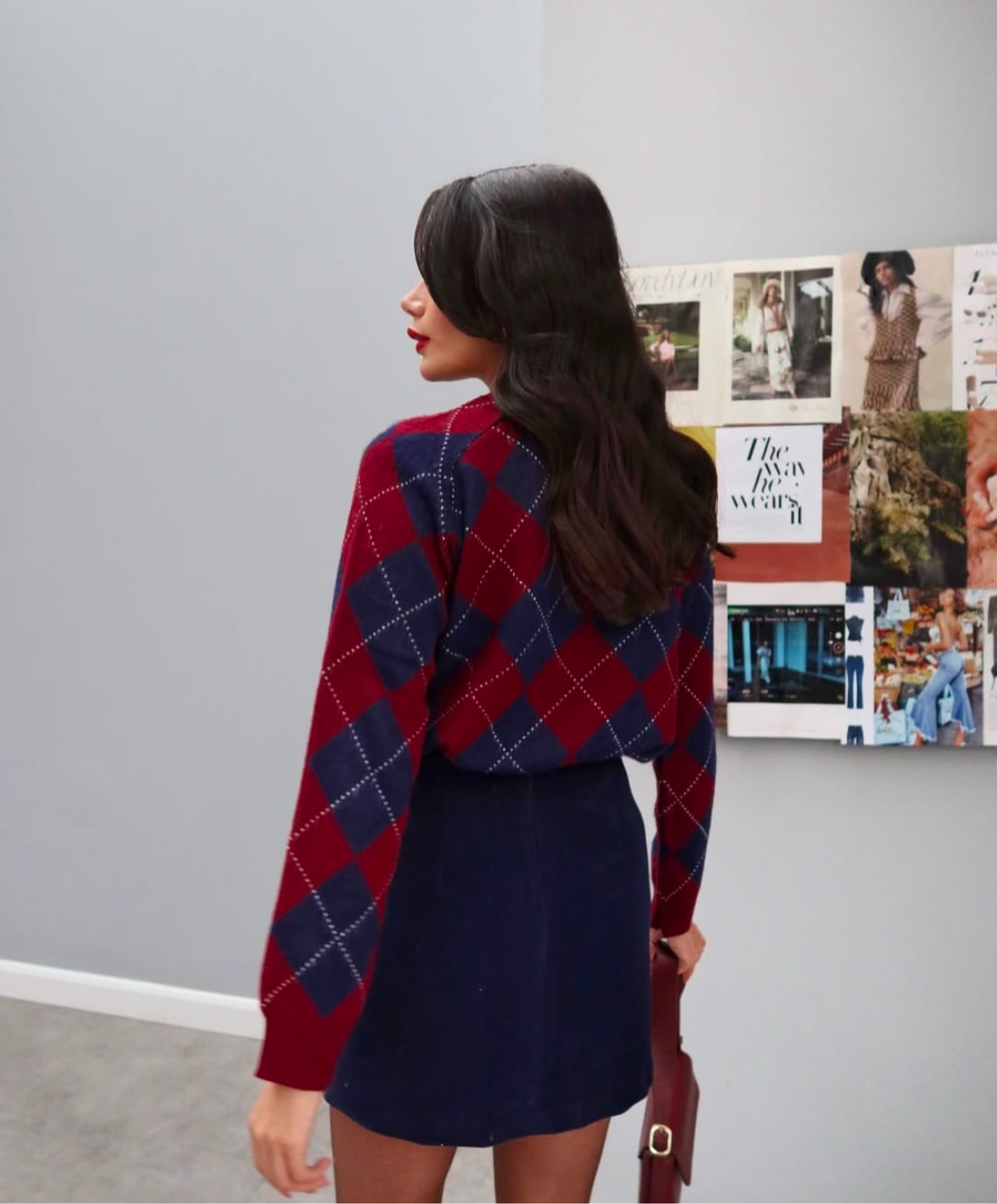 Burgundy Baklava Top