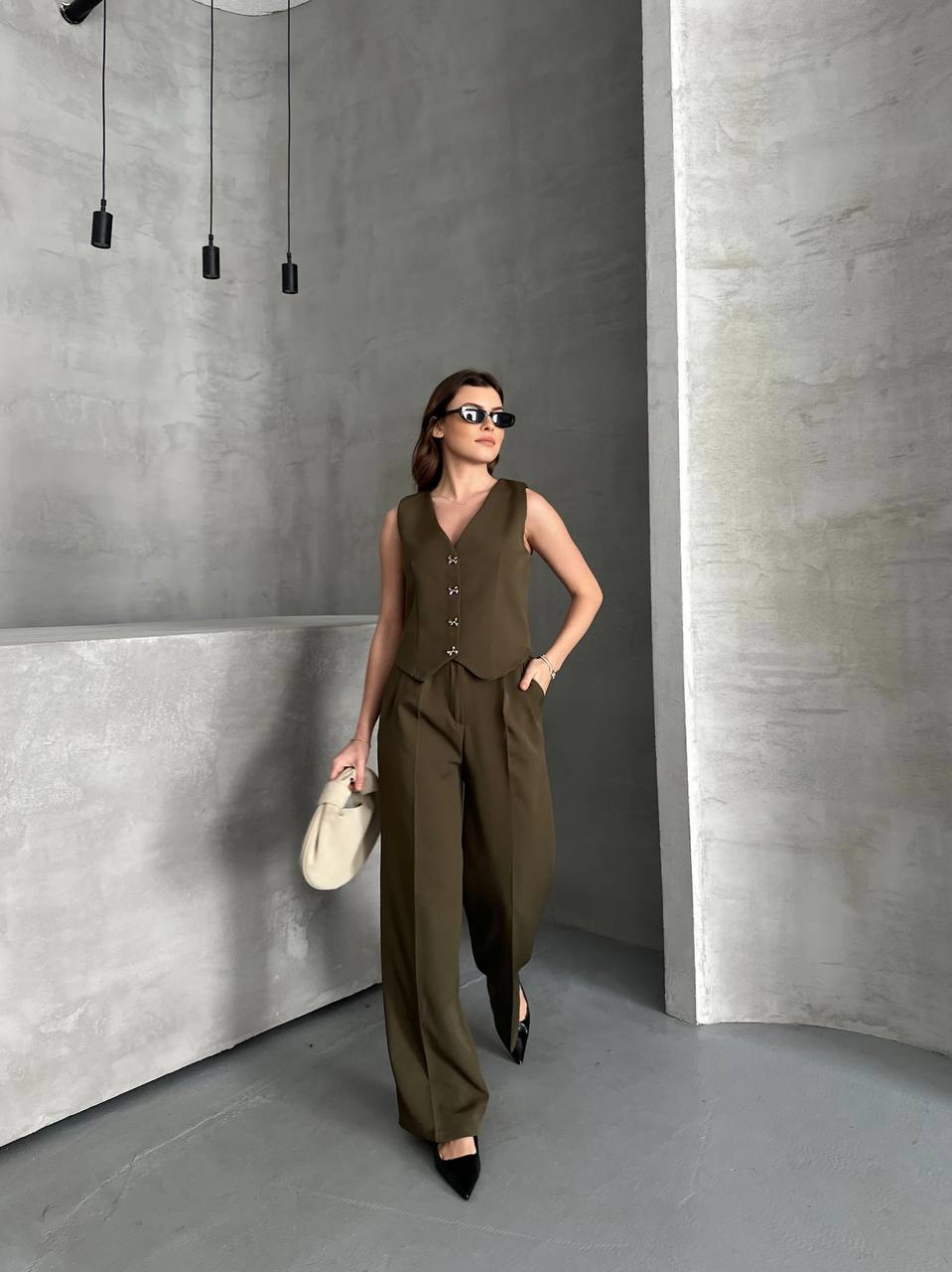 Dark Kaki Ribbon Set