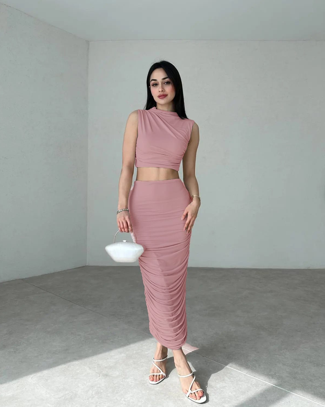 Draped set 2 piece