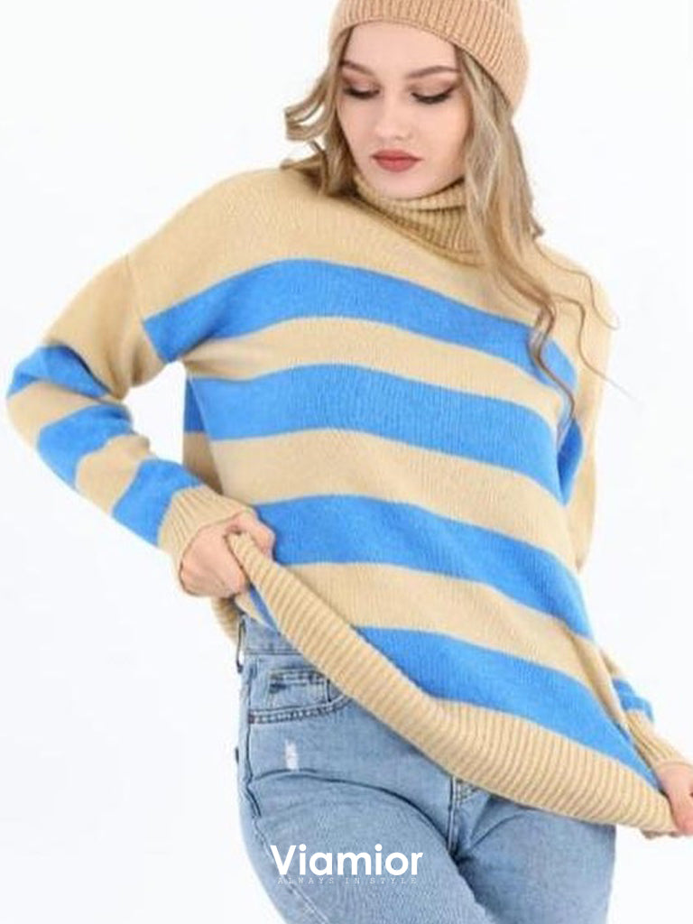 Blue Lines Sweater